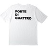 포르테 디 콰트로 머천다이즈 - 티셔츠 [화이트/ M사이즈] (Forte Di Quattro - FDQ Logo T-Shirt White M)