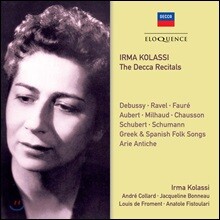 Irma Kolassi 이르마 콜라시 - 데카 리사이틀 (The Decca Recital - Debussy / Ravel / Faure / Aubert / Milhaud / Chausson)