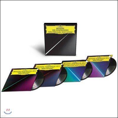 Herbert von Karajan 브람스: 교향곡 1-4번 [80년대 녹음] 베를린 필하모닉, 헤르베르트 폰 카라얀 (Brahms: The Complete Symphonies) [4 LP]
