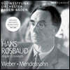 Hans Rosbaud 멘델스존: 한여름밤의 꿈 / 베버: 오페라 서곡 - 한스 로스바우트 1955-1962년 레코딩 (Weber / Mendelssohn: Orchestral Works)