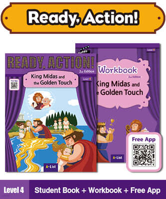 Ready Action Level 4 : King Midas and the Golden Touch (SB+WB)