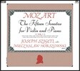 Joseph Szigeti 모차르트: 바이올린 소나타 1집 - 요제프 시게티, 미예치슬라프 호르조프스키 (Mozart: The Fifteen Sonatas for Violin and Piano Vol.I)