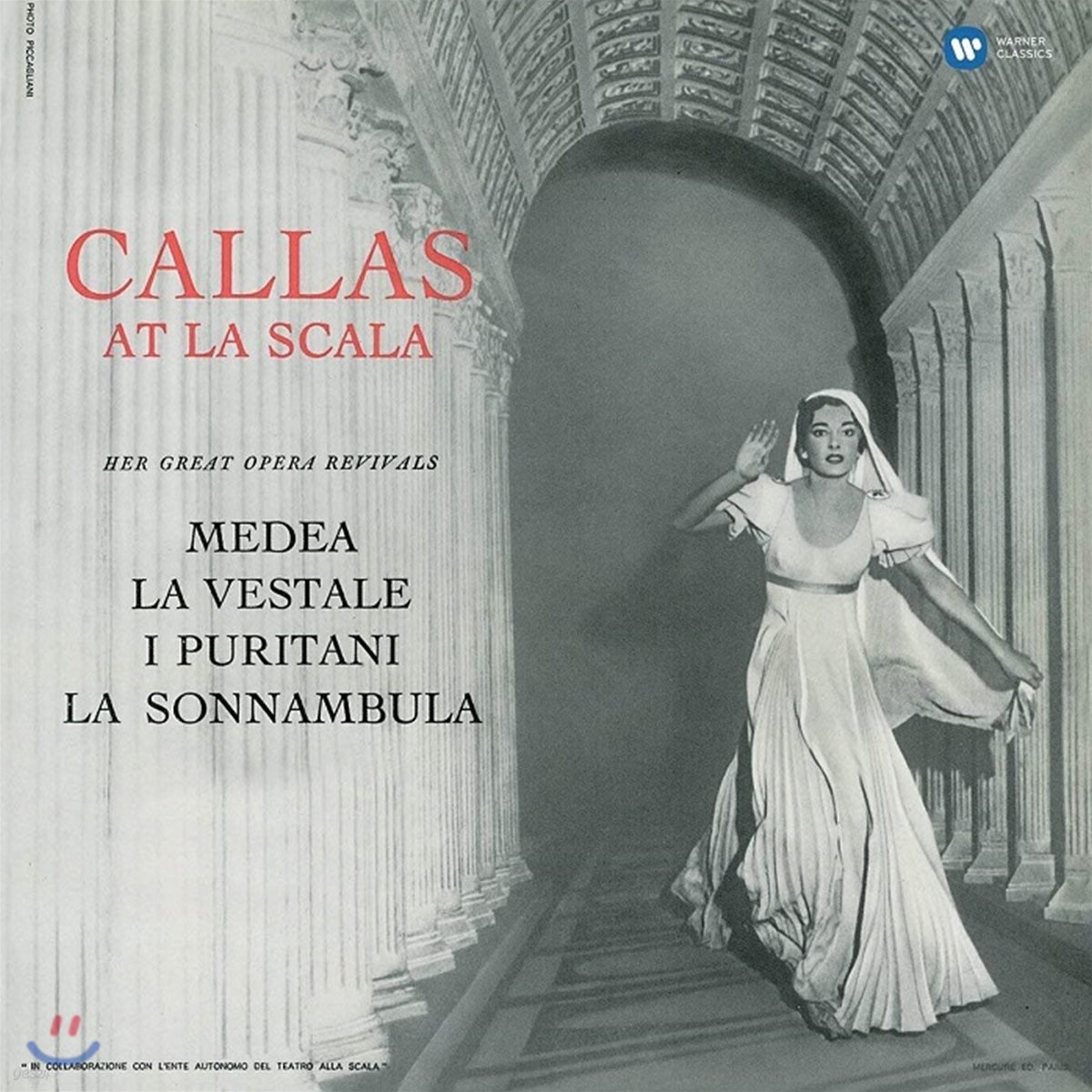 Maria Callas 마리아 칼라스 - 라 스칼라의 칼라스: 1955 스튜디오 리사이틀 (At La Scala - Medea, La Vestale, I Puritani, La Sonnambula) [LP]