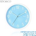 시소앤코 로맨틱블루심플저소음벽시계  SW530-2 저소음벽시계 인테리