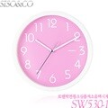 시소앤코 로맨틱연핑크심플저소음벽시계  SW530-1 저소음벽시계 인테