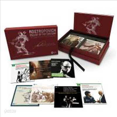 로스트로포비치 워너 전집 (Mstislav Rostropovich - Cellist of the Century) (40CD + 3DVD) - Mstislav Rostropovich