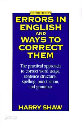 Errors in English and Ways to Correct Them: Fourth Edition