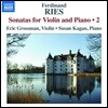 Eric Grossman 페르디난트 리스: 바이올린 소나타 2집 (Ferdinand Ries: Sonatas for Violin and Piano Vol.2)