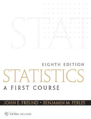 Statistics: A First Course