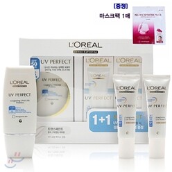 [품절] 로레알 UV 퍼펙트 플루이드 SPF50 PA+++30ml [한정기획세트/퍼플]