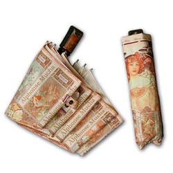 HelloRaincats 명화-무하콜렉션 3단자동 우산