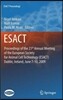 Proceedings of the 21st Annual Meeting of the European Society for Animal Cell Technology (Esact), Dublin, Ireland, June 7-10, 2009