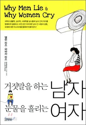 거짓말을 하는 남자 눈물을 흘리는 여자