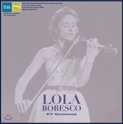 Lola Bobesco 롤라 보베스코 프랑스 국립 방송국 레코딩 (RTF Recording) [LP]