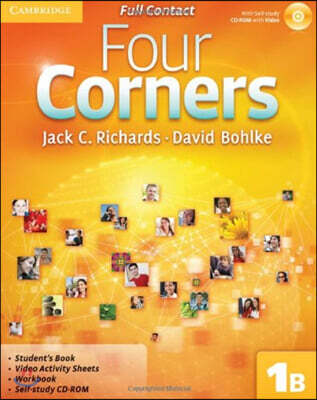 Four Corners Level 1 Full Contact B with Self-study CD-ROM