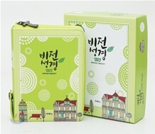 비전성경 개역개정판 해설찬송가(특미니,합본,고급가죽인쇄표지,지퍼)(10.5*14.6)(연두)