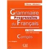 Grammaire Progressive du francais Niveau Debutant, Corriges