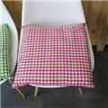 [바느질시간]pink + green 방석 (check series)