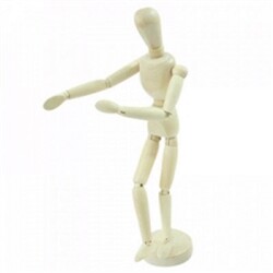 [CM] [디자인엔드] 원목 구체 관절 인형 (30Cm)