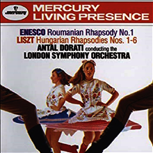 에네스쿠 : 루마니안 랩소디, 리스트 : 헝가리안 랩소디 (Enesco : Roumania Rhapsody No.1 Op.11, Liszt : Hungarian Rhapsody No.1-6)(CD) - Antal Dorati