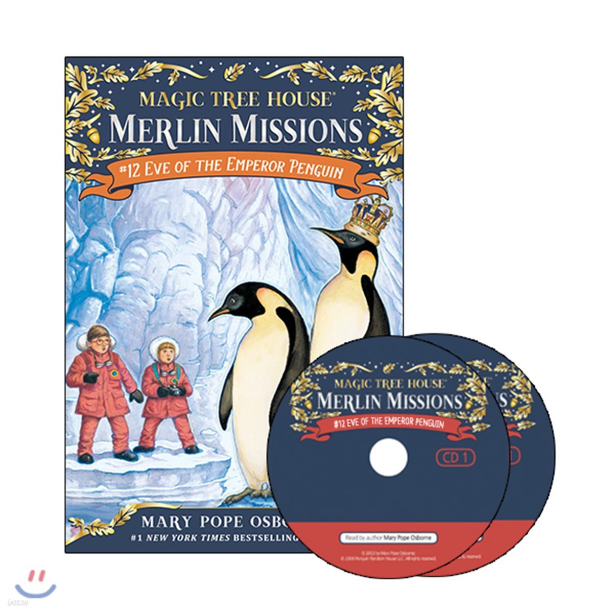 Merlin Mission #12 : Eve of the Emperor Penguin (Book + CD)