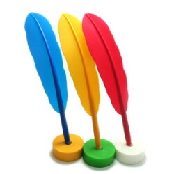 깃털펜세트 깃털펜+펜퍽