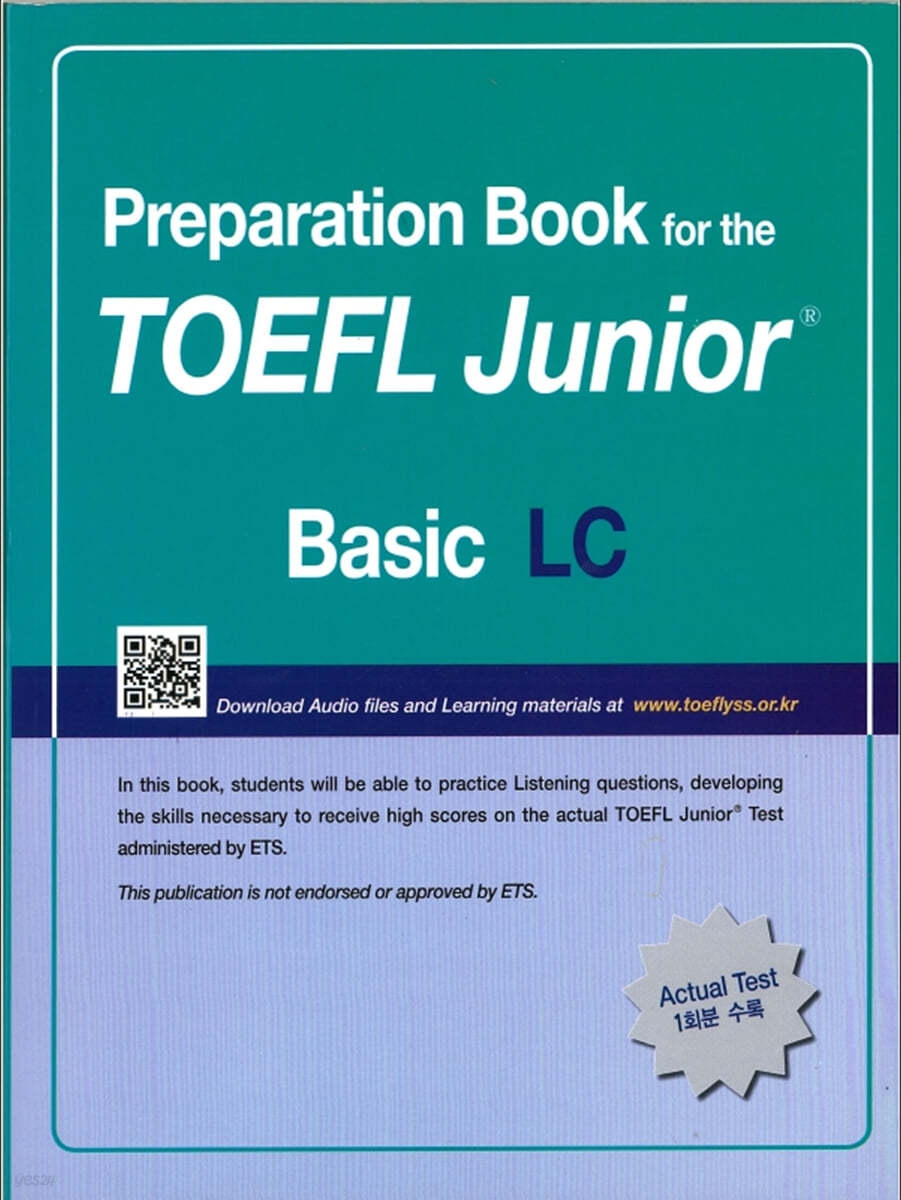 Preparation Book for the TOEFL Junior Test Focus on Question Types LC (Basic)