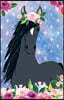 Bullet Journal for Horse Lovers Black Beauty in Flowers: 162 Numbered Pages with 150 Dot Grid Pages, 6 Index Pages and 2 Key Pages in Easy to Carry 5.