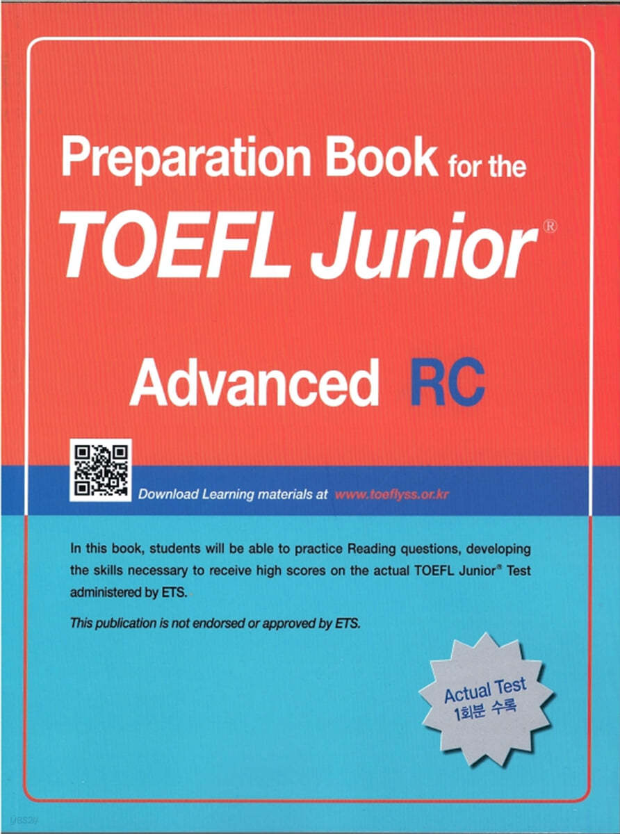 Preparation Book for the TOEFL Junior Test Focus on Question Types RC (Advanced)