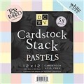 [DCWV/스크랩북킹_배경지]CS-014-00001/Pastels MM Textured Cardstock Stack/핸드메이드,DIY작업용,페이퍼