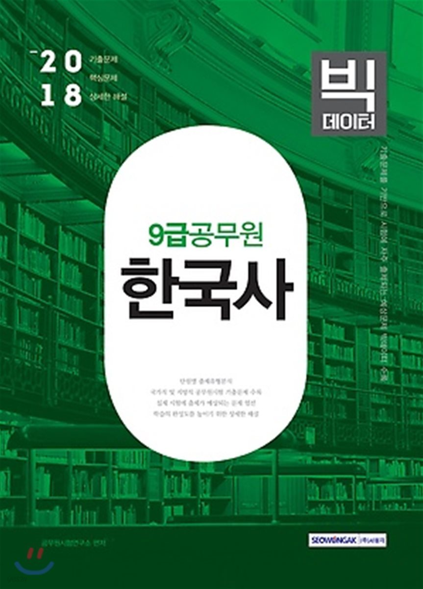 2018 9급 공무원 한국사 빅데이터