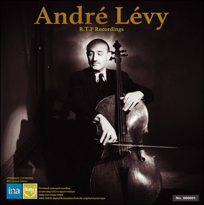 Andre Levy 앙드레 레비 첼로 소나타집 (R.T.F Recordings - Ravel / Honegger / Martinu) [LP]