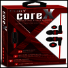 Coby - Coby Cve-142-Red Core X Tangle Free Plastic Earbud