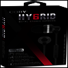Coby - Coby Cvpe-05-Blk Hy6rid Metal Tangle Free Earbuds