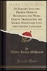 An Inquiry Into the Proper Mode of Rendering the Word God in Translating the Sacred Scriptures Into the Chinese Language (Classic Reprint)