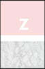 Z: Marble and Pink / Monogram Initial 'z' Notebook: (6 X 9) Diary, Daily Planner, Lined Journal for Writing, 100 Pages, S