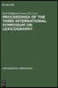 Proceedings of the Third International Symposium on Lexicography