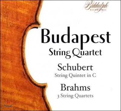 Budapest String Quartet 슈베르트: 현악 오중주 D.956 / 브람스: 현악 사중주 1-3번 (Schubert: String Quintet / Brahms: String Quartets)