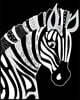 Bullet Journal Notebook for Animal Lovers Zentangly Zebra Head: 172 Numbered Pages with 160 Dot Grid Pages, 6 Index Pages and 2 Key Pages in Large 8 X