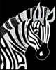 Bullet Journal Notebook for Animal Lovers Zentangly Zebra Head: 172 Numbered Pages with 160 Graph Style Grid Pages, 6 Index Pages and 2 Key Pages in L