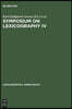 Symposium on Lexicography IV