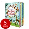 Usborne Lift the flap Questions and Answers 어스본 인기 플랩북 빅보드북 5권 세트