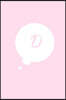 D: 6 x 9 Journal Notebook, Initial "D" Monogram Comic Book Bubble, Pink Cover, Blank Lined Journal (Diary, Daily Planner)
