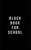 Black Book For School: Classic Plain Writing Journal, Blank Journal Book, 100 Pages - Durable Cover (5" x 8")