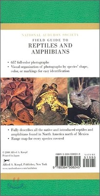 National Audubon Society Field Guide to Reptiles and Amphibians: North America