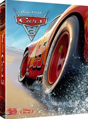 디즈니 카 3 : 새로운 도전 Steelbook (2D+3D 3Disc) : 블루레이