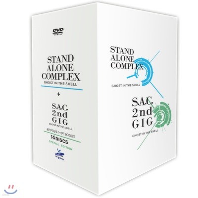 공각기동대 TV판 SE Stand Alone Complex + S.A.C 2nd G I G 합본(14Disc)  : DVD