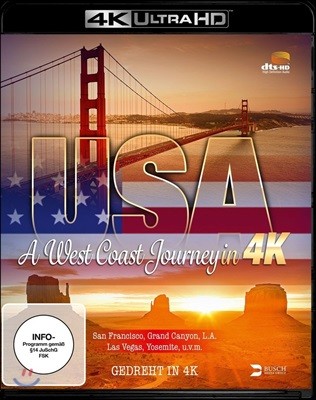 USA : A West Coast Juorney In 4K (미국 웨스트 코스트 여행) [4K Blu-Ray]
