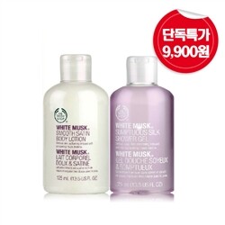 [더바디샵]화이트 머스크 125ml 번들(샤워젤+바디로션)기획세트(889851)