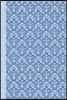 Sketch Journal: Damask (Light Blue) 6x9 - Pages Are Lined on the Bottom Third with Blank Space on Top